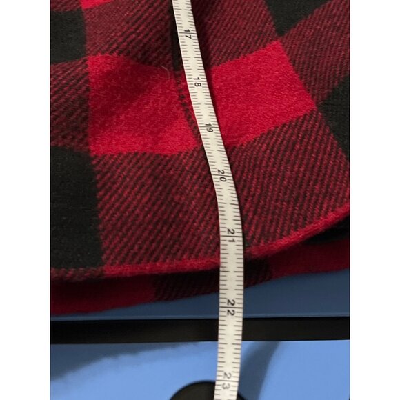 DOUBLE D RANCH Plaid Women Crop Wool Blend Jacket Red/Black size Medium - Picture 9 of 10